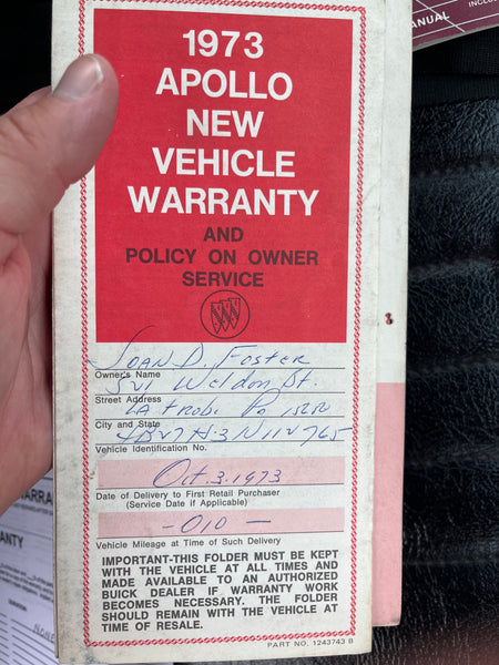 1973 Buick Apollo