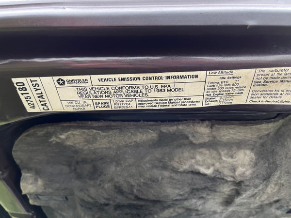 1983 Chrysler LeBaron Convertible