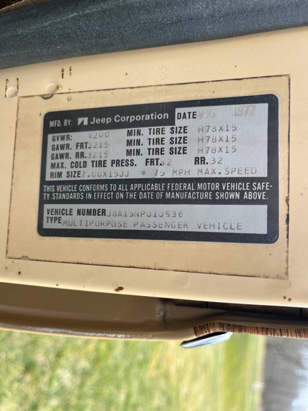1978 Jeep Grand Wagoneer