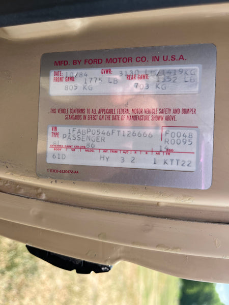 1985 Ford Escort