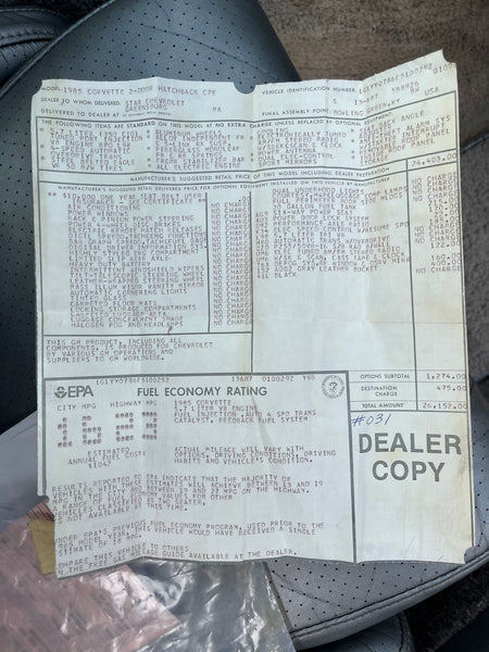 1985 Chevrolet Corvette