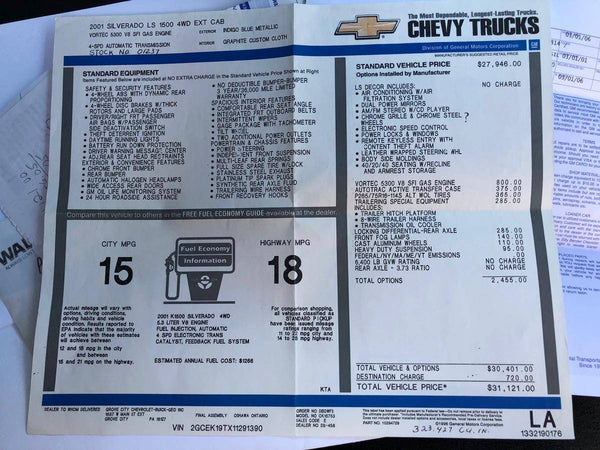 2001 Chevrolet Silverado 1500 LS