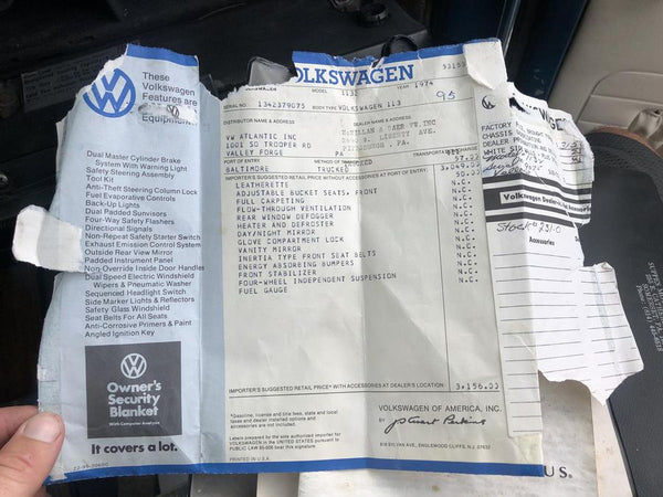 1974 Volkswagen Super Beetle