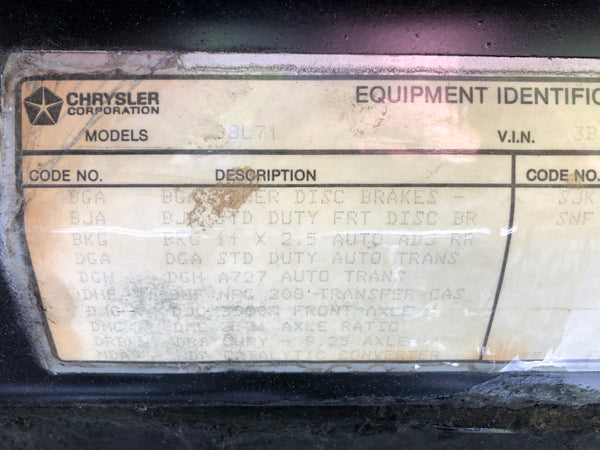 1987 Dodge Ram Charger