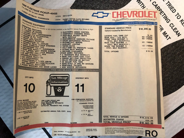 1990 Chevrolet 1500 SS 454