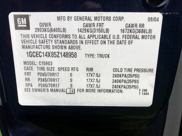 2005 Chevrolet 1500 WT