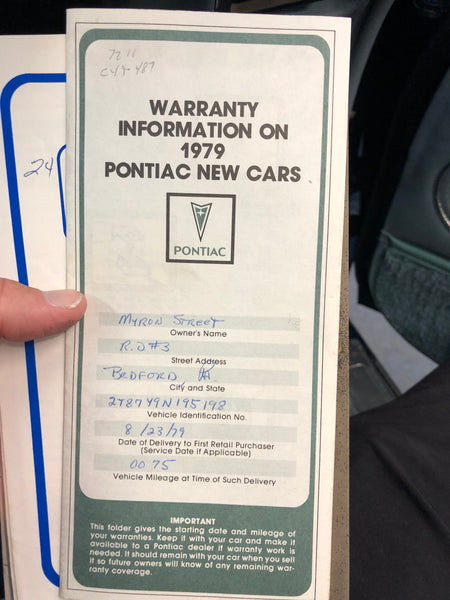 1979 Pontiac Firebird Esprit