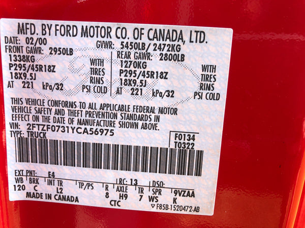 2000 Ford F150 Lightning
