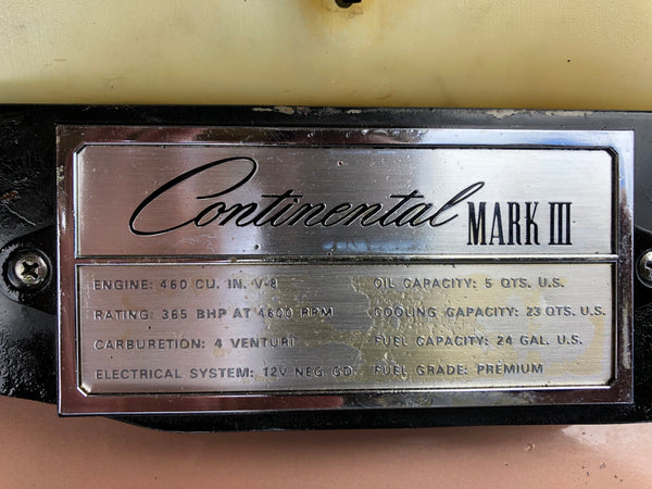 1969 Lincoln Continental Mark III