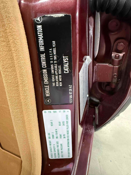 1985 Mercedes Benz 500 SEL